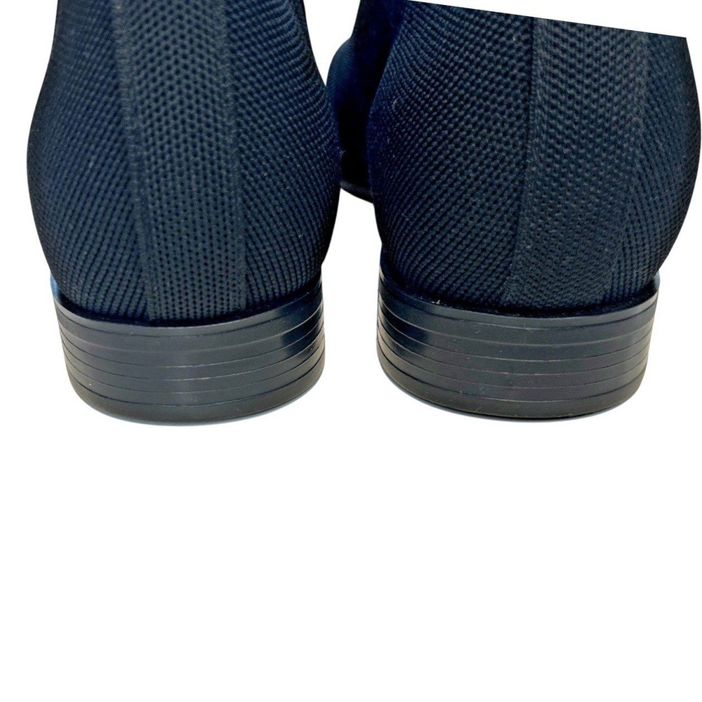 Vivaia Black Ryan Square Toe Slip-On Chelsea Boots Mesh Size 43 11.5-12 - Picture 3 of 7